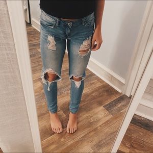 S.O.N.G Blue ‘Rocker Skinny Midrise Ankle’ Jeans